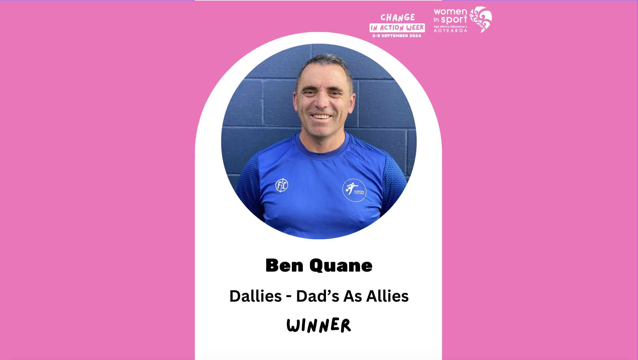 Change in Action Week - Dad's as Allies Winner - Ben Quane