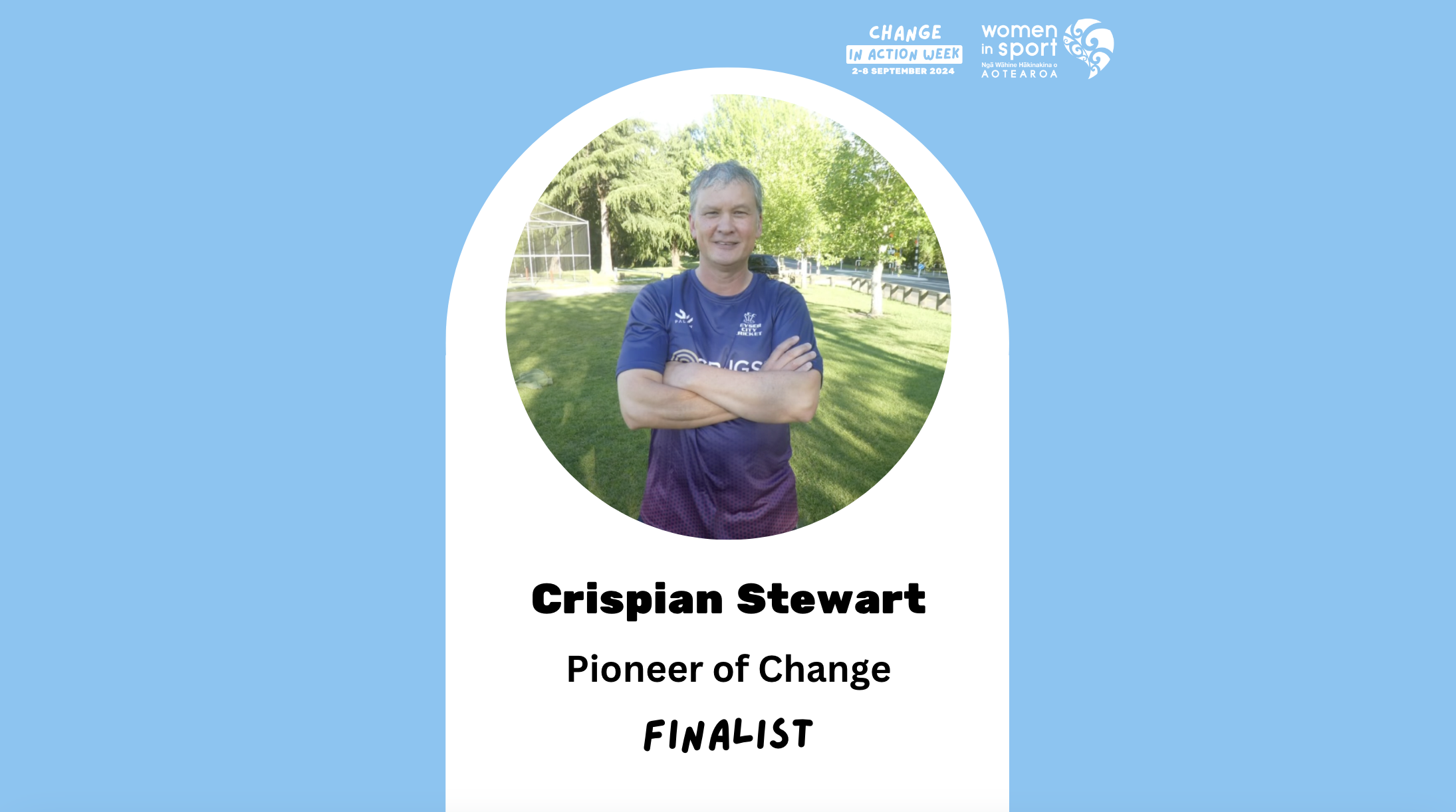 Change in Action Week - Pioneer of Change FINALIST - Crispian Stewart