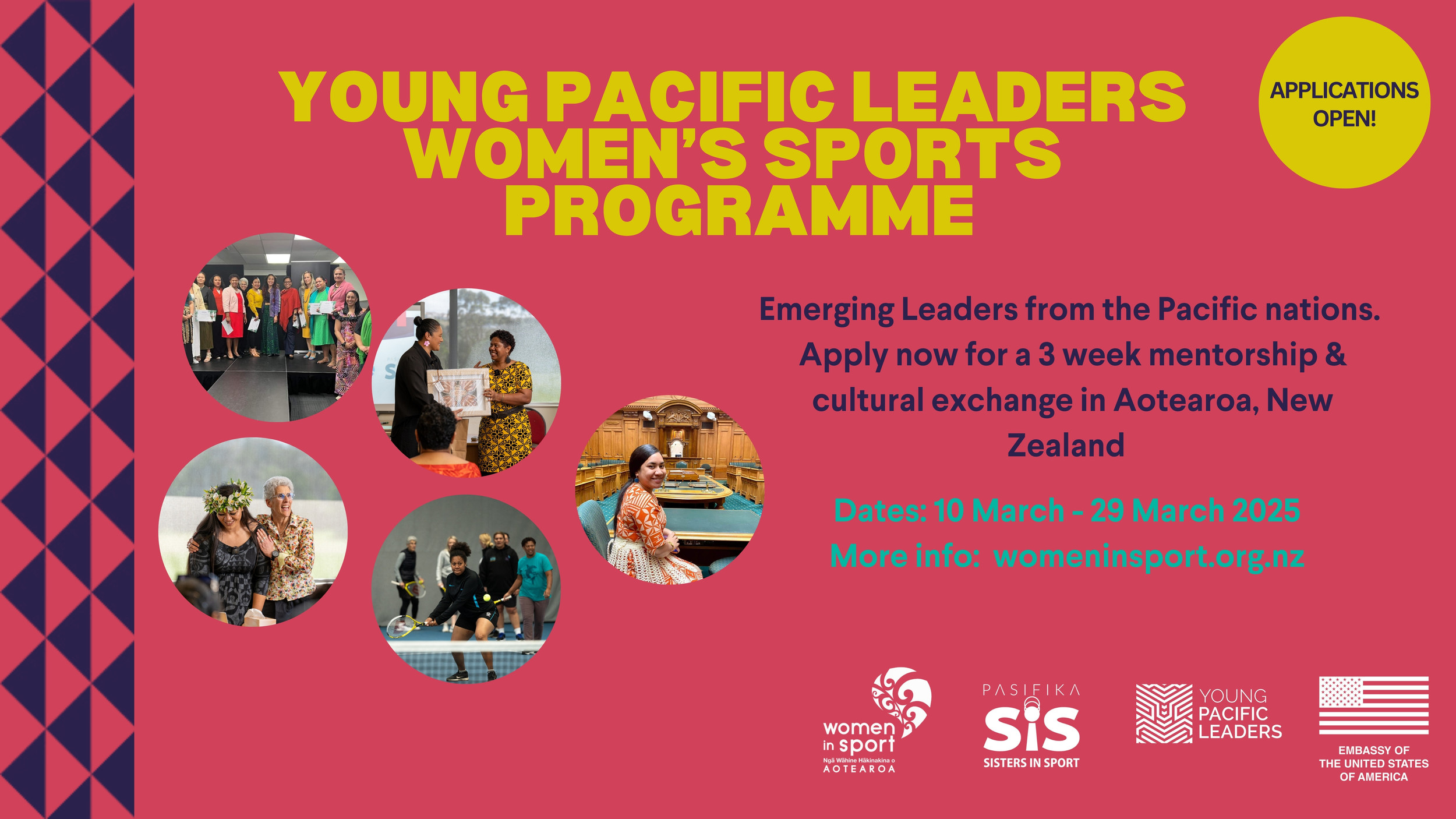 Young Pacific Leaders Women’s Sport Programme to empower emerging female leaders in the Pacific Islands